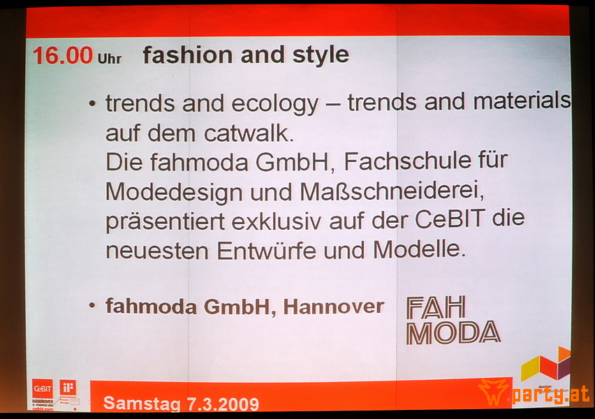 Bild 2 - Fashion and Style - Cebit 2009 Fashionshow, Messe Hannover Bild 2
